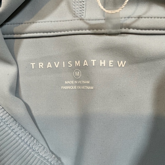 Travis Mathew Paso Robles Performance Hoodie Celestial Blue Size M NWT - Picture 5 of 11
